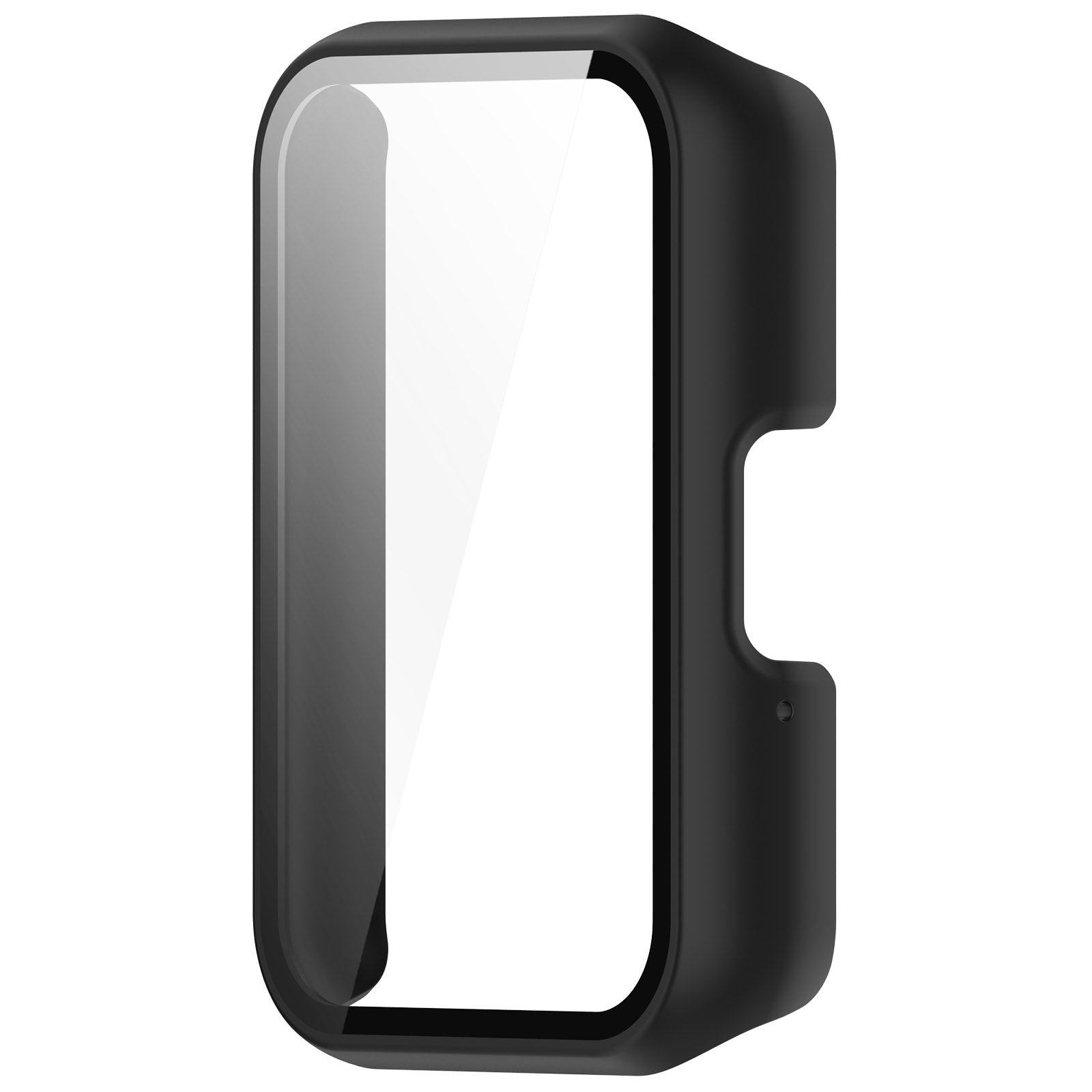 For-Samsung-Galaxy-Fit-3-SM-R390-PC-+-Tempered-Glass-Film-Integrated-Watch-Protective-Case(Black)