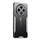 For-Xiaomi-Redmi-14C-Blade-Series-TPU-Hybrid-Metal-Phone-Case(Silver)