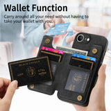 For-iPhone-17e-/-16e-Retro-Leather-Zipper-Wallet-Back-Phone-Case(Black)