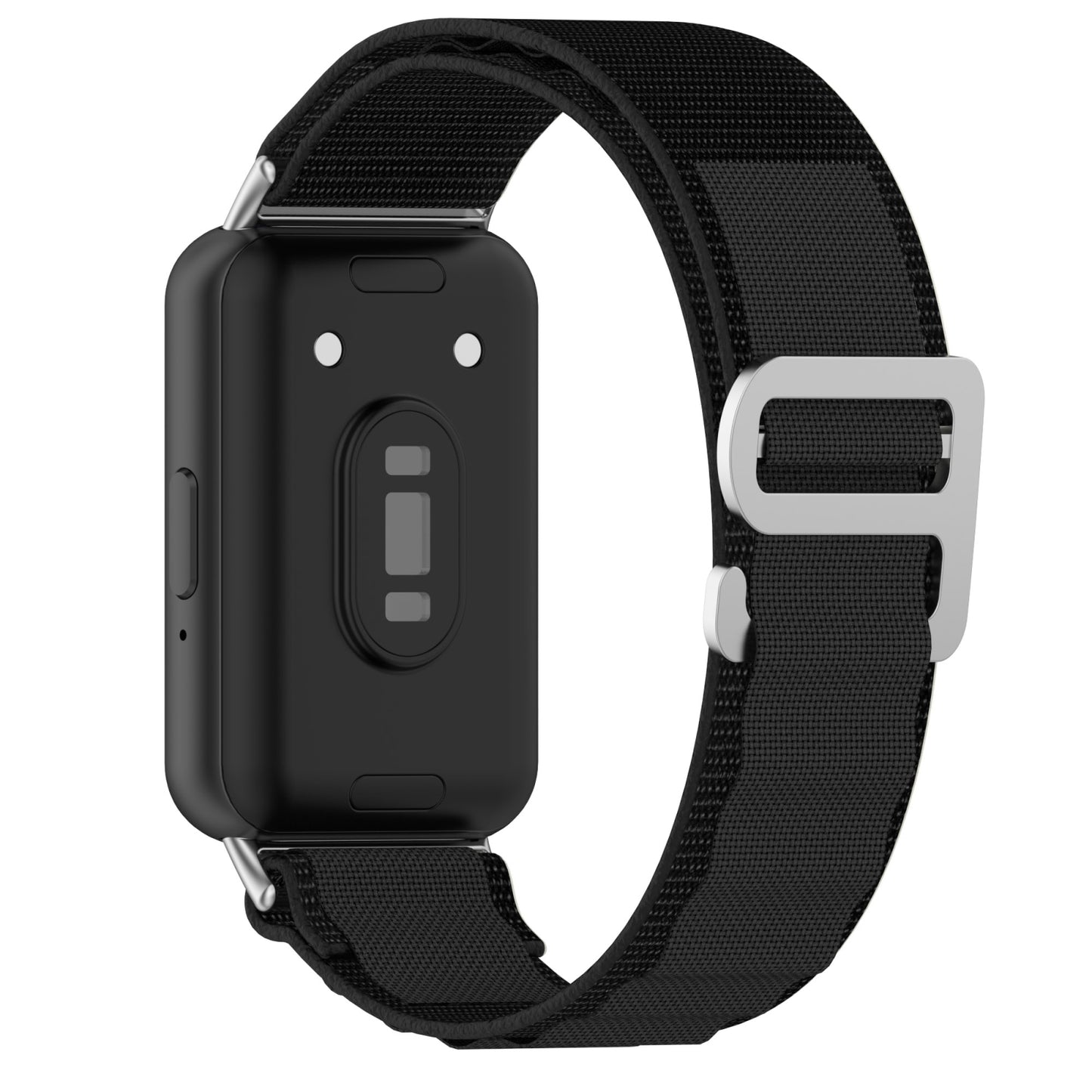 For-Samsung-Galaxy-Fit-3-Nylon-Canvas-Watch-Band(Black)