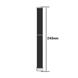 For-Samsung-Galaxy-Fit-3-Nylon-Canvas-Watch-Band(Black)