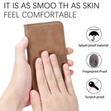For-Honor-Magic6-Pro-Retro-Skin-Feel-Magnetic-Flip-Leather-Phone-Case(Blue)