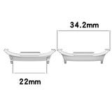 For-Samsung-Galaxy-Watch-Ultra-47mm-1-Pair-22mm-Stainless-Steel-Metal-Watch-Band-Connector(Black)