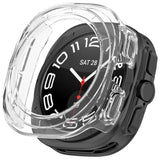 For-Samsung-Galaxy-Watch-Ultra-47mm-/-Ultra-2025-Half-Coverage-Hollowed-PC-Watch-Protective-Cover(Transparent-White)