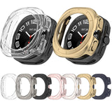 For-Samsung-Galaxy-Watch-Ultra-47mm-/-Ultra-2025-Half-Coverage-Hollowed-PC-Watch-Protective-Cover(Transparent-White)