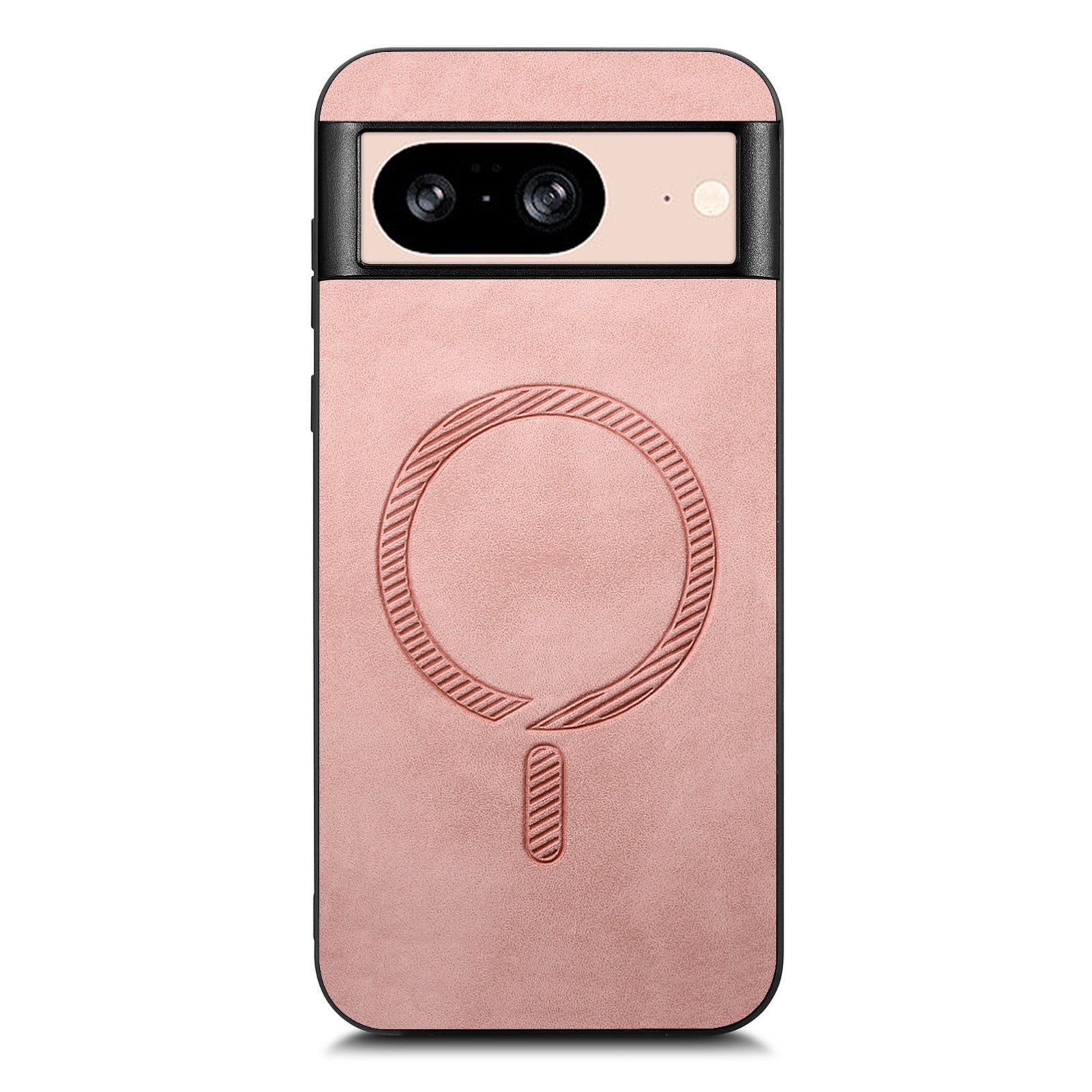 For-Google-Pixel-9-Pro-XL-Retro-Magsafe-Magnetic-PU-Back-Cover-Phone-Case(Pink)