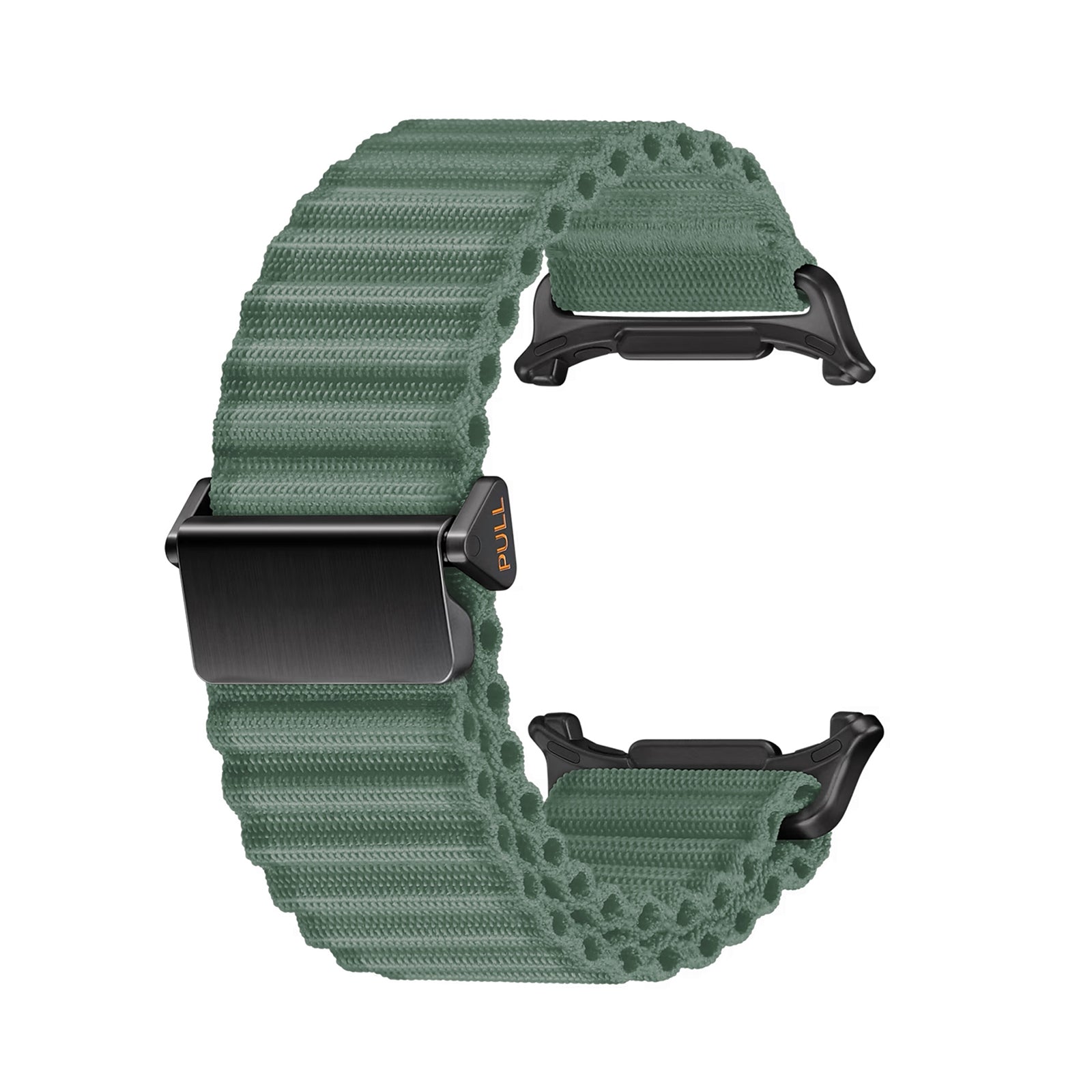 For-Samsung-Galaxy-Watch-Ultra-47mm-Ocean-Style-Magnetic-Buckle-Braided-Watch-Band(Army-Green)