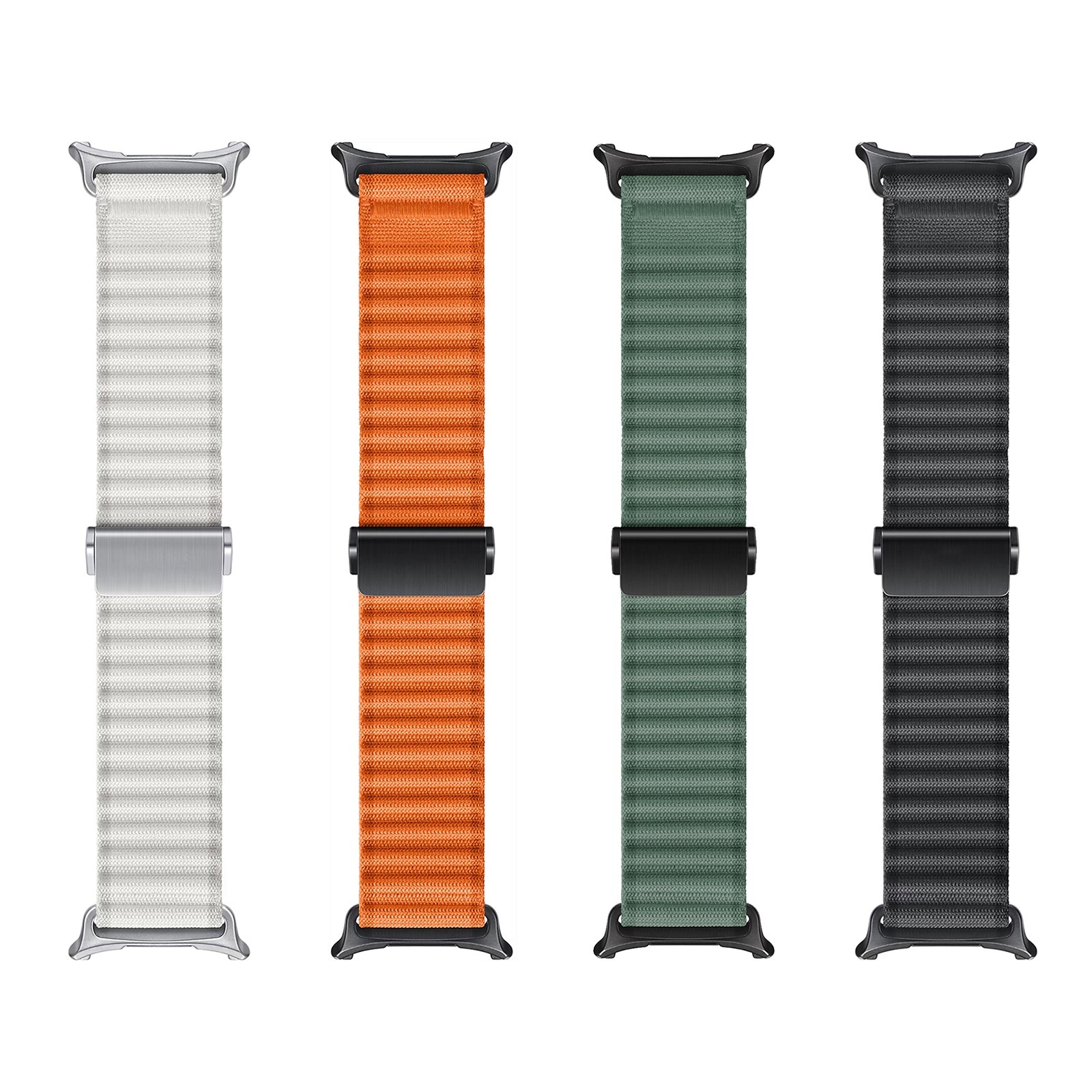 For-Samsung-Galaxy-Watch-Ultra-47mm-Ocean-Style-Magnetic-Buckle-Braided-Watch-Band(Army-Green)