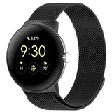 For-Google-Pixel-Watch-4-/-Watch-3-45mm-Milanese-Metal-Magnetic-Watch-Band(Black)