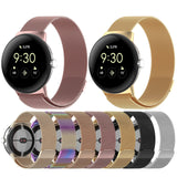For-Google-Pixel-Watch-4-/-Watch-3-45mm-Milanese-Metal-Magnetic-Watch-Band(Black)