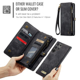 For-Samsung-Galaxy-S25-Ultra-5G-CaseMe-008-Detachable-Multifunctional-Leather-Phone-Case(Black)