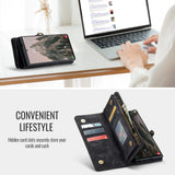 For-Samsung-Galaxy-S25-Ultra-5G-CaseMe-008-Detachable-Multifunctional-Leather-Phone-Case(Black)