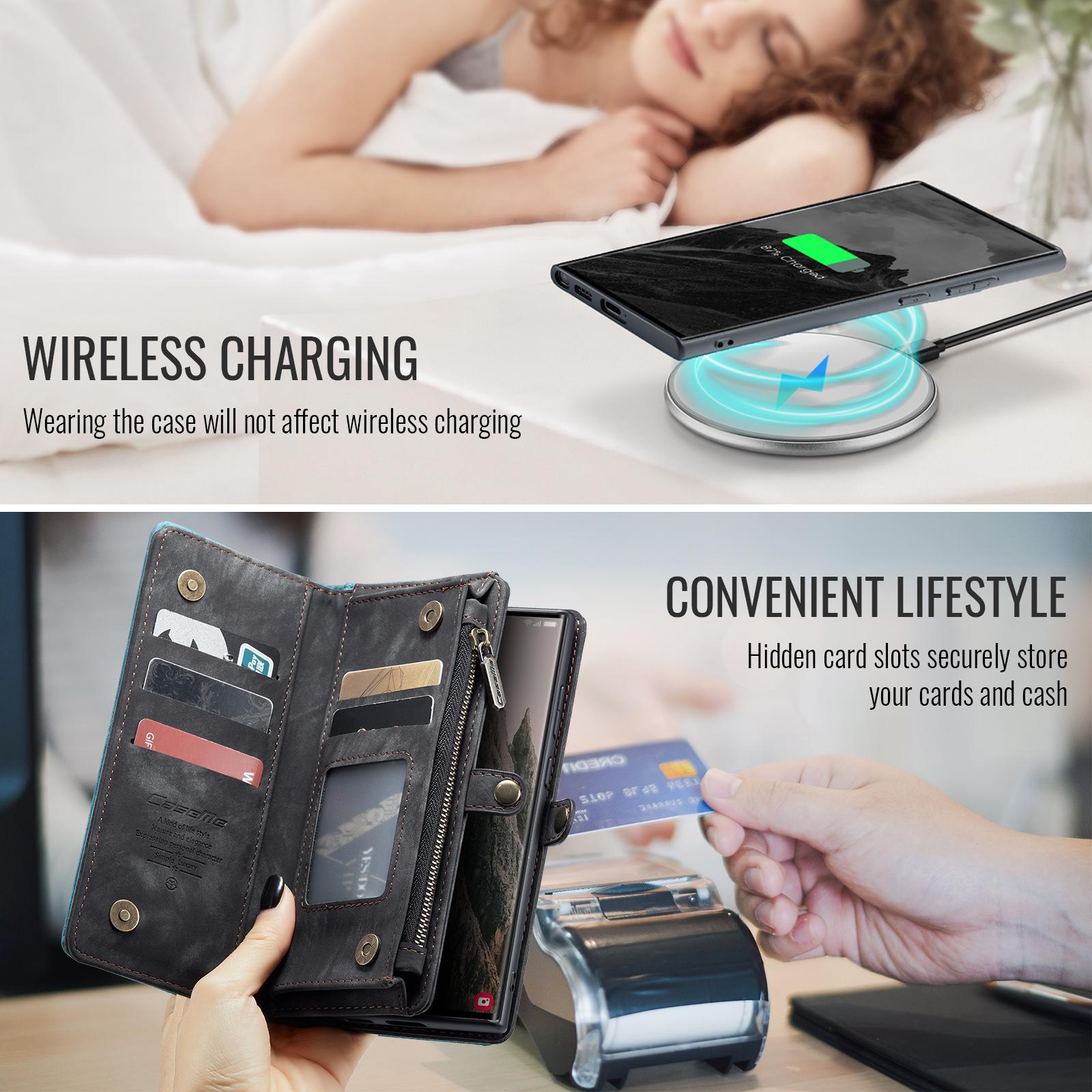 For-Samsung-Galaxy-S25-Ultra-5G-CaseMe-008-Detachable-Multifunctional-Leather-Phone-Case(Black)