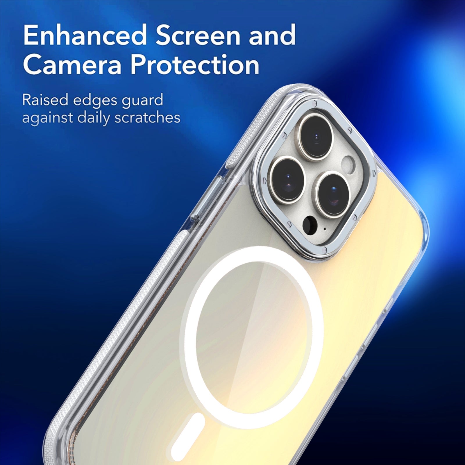 For-iPhone-17e-/-16e-Dual-Color-Gradient-Discolor-MagSafe-Phone-Case(Orange)