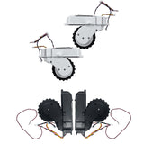 2 PCS Sweep And Mop Machine Walking Wheel For Mijia STYJ02YM / MVVC01-JG(White)