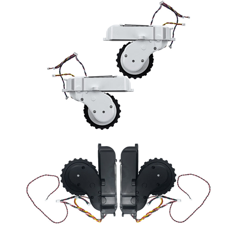 2 PCS Sweep And Mop Machine Walking Wheel For Mijia STYJ02YM / MVVC01-JG(White)