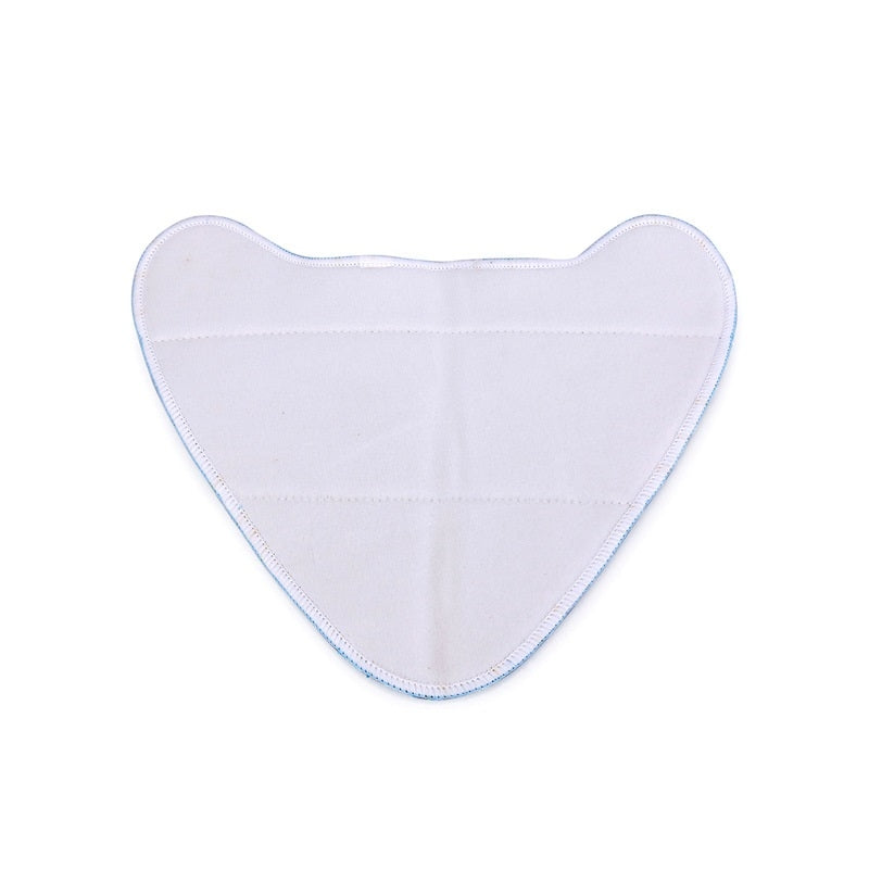 4 PCS Mop Cloth Cover Triangle Twisted Pigtail Mop Replacement Pad for VAX S85-CM(Blue)