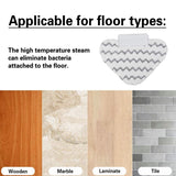 2 PCS Microfiber Triangle Mop Cloth Cover for Shark Steam Mop