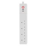 Home Office Wifi Mobile Phone Remote Control Timer Switch Voice Control Power Strip, Line length: 1.5m(UK Plug)