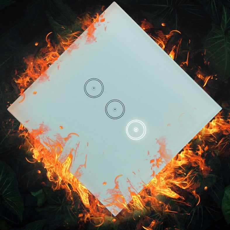 Wifi Wall Touch Panel Switch Voice Control Mobile Phone Remote Control, Model: Black 2 Gang (Zero Firewire Wifi )