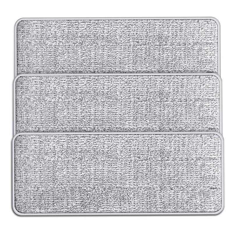 5 PCS Flat Mop Head Microfiber Hook-And-Loop Replacement Cloth