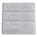 5 PCS Flat Mop Head Microfiber Hook-And-Loop Replacement Cloth