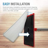 5 PCS Flat Mop Head Microfiber Hook-And-Loop Replacement Cloth