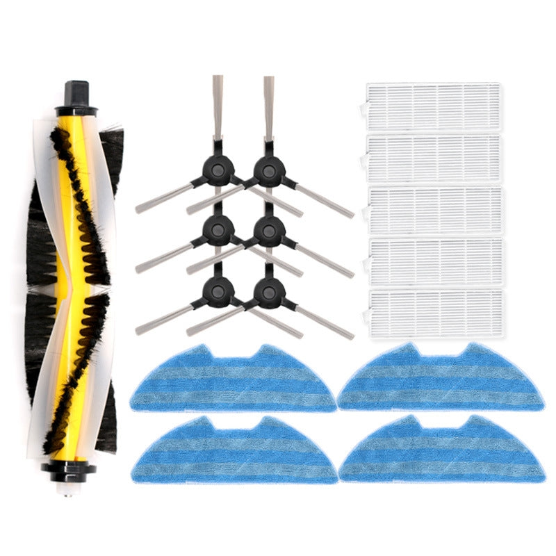 Sweeper Accessories For Proscenic 811GB 911S, Specification? 1 Main Brush+3 Pair Side Brush+5 Filter+4 Rags