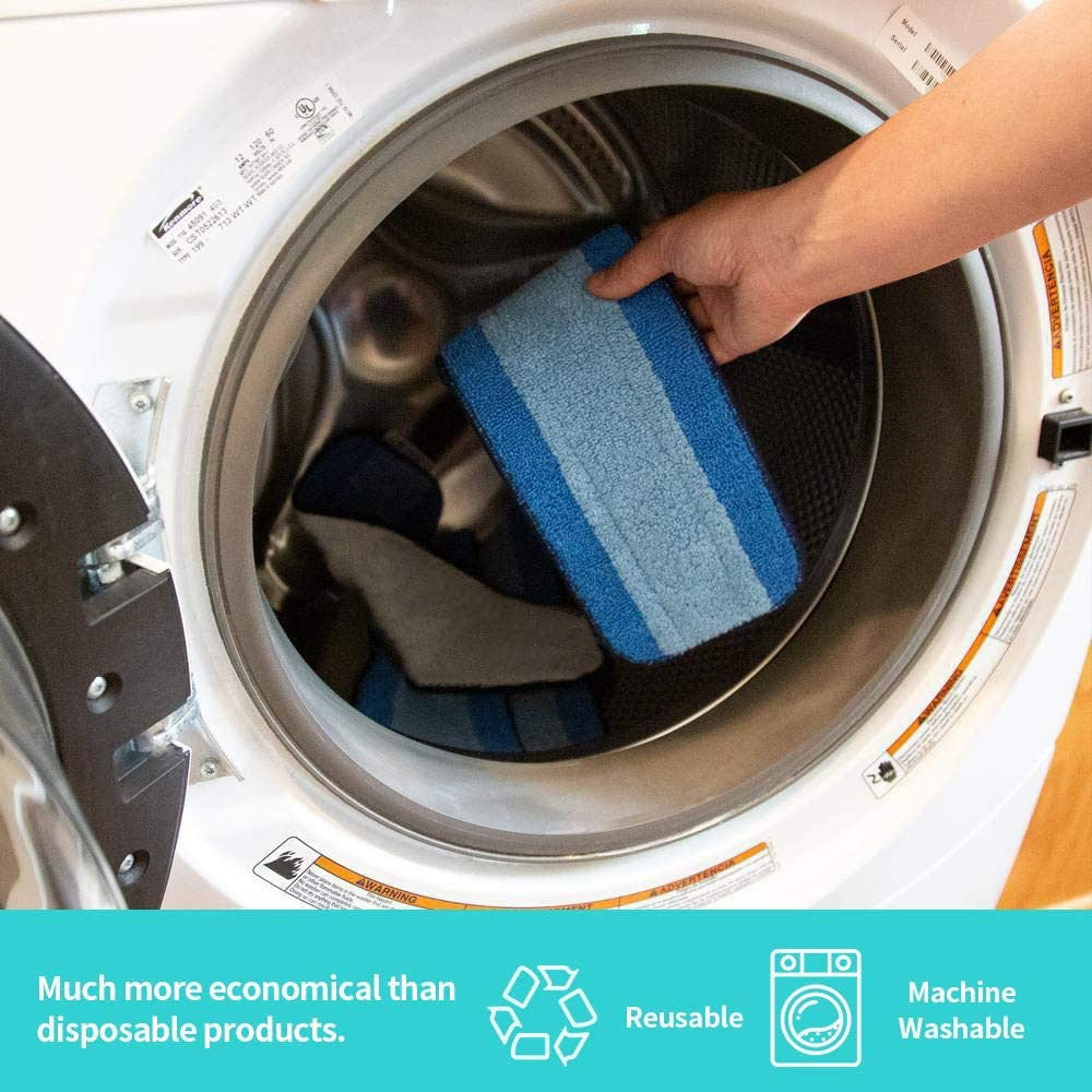 2 PCS Fiber Mop Cleaning Pad Wet And Dry Flat Mop Cloth Suitable For Bona Series