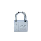 Square-Blade-Imitation-Stainless-Steel-Padlock,-Specification:-Short-40mm-Open