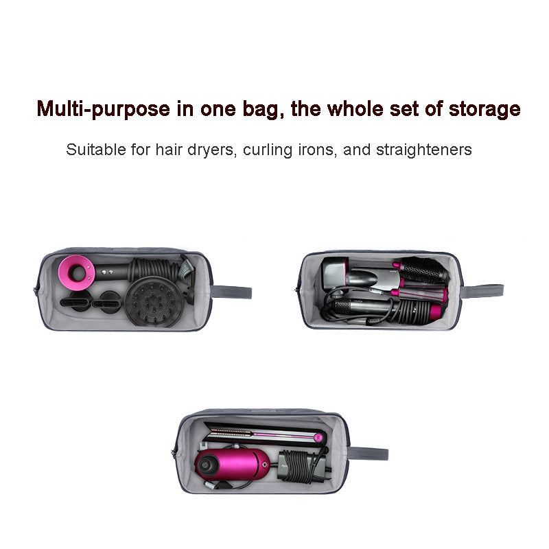 BUBM CFJ-RW Hair Dryer Storage Bag Hair Dryer Accessory Storage Suitable For Dyson(Gray)