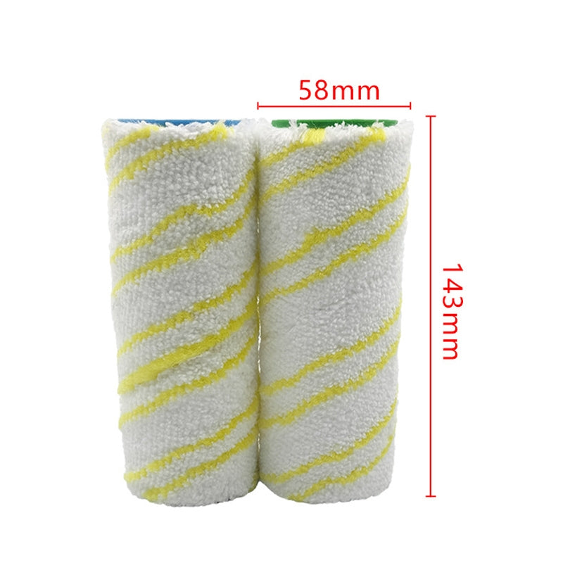 1 Pair HJ-PJ-0118 Washing Machine Accessories Cleaning Brush Roller Set For Ka/Rcher FC3D FC5