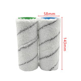 1 Pair HJ-PJ-0117 Multi-Floor Brush Cleaning Brush Roller Brush For Kaica FC3D / FC5