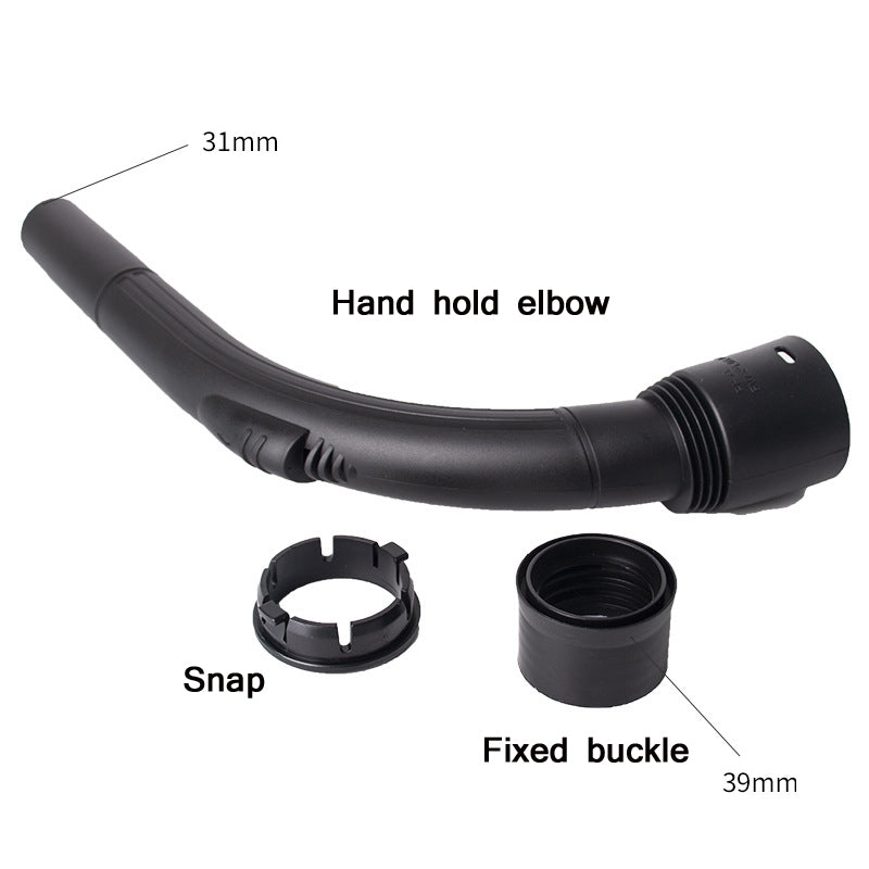 3 PCS 32mm Hand Handle Elbow For Household Vacuum Cleaner Accessories(Black)