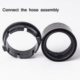 3 PCS 32mm Hand Handle Elbow For Household Vacuum Cleaner Accessories(Black)