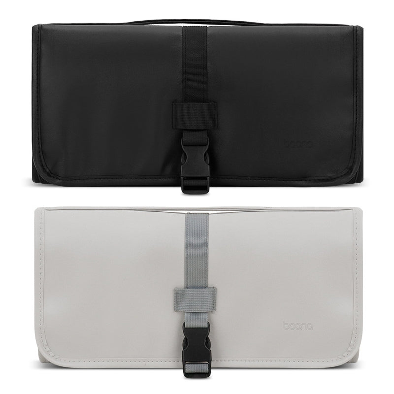 Baona BN-DS004 PU Leather Portable Storage Bag For Dyson Hair Curler(Grey)