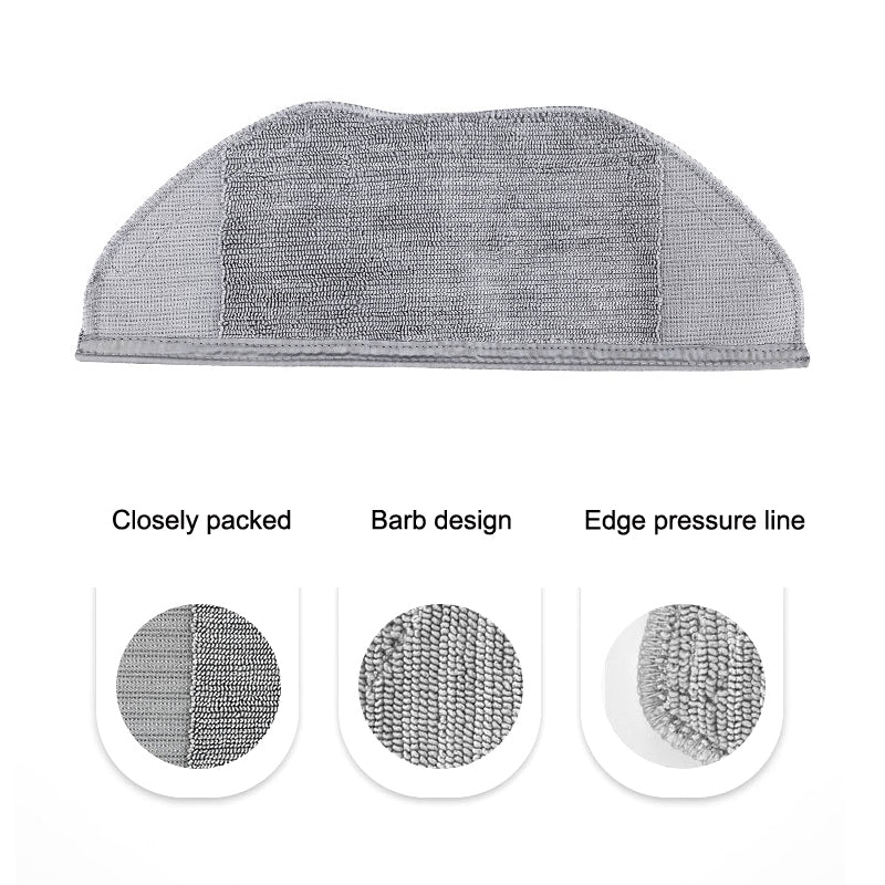 2 PCS Mop Cloths Sweeping Robot Accessories For Mijia G1