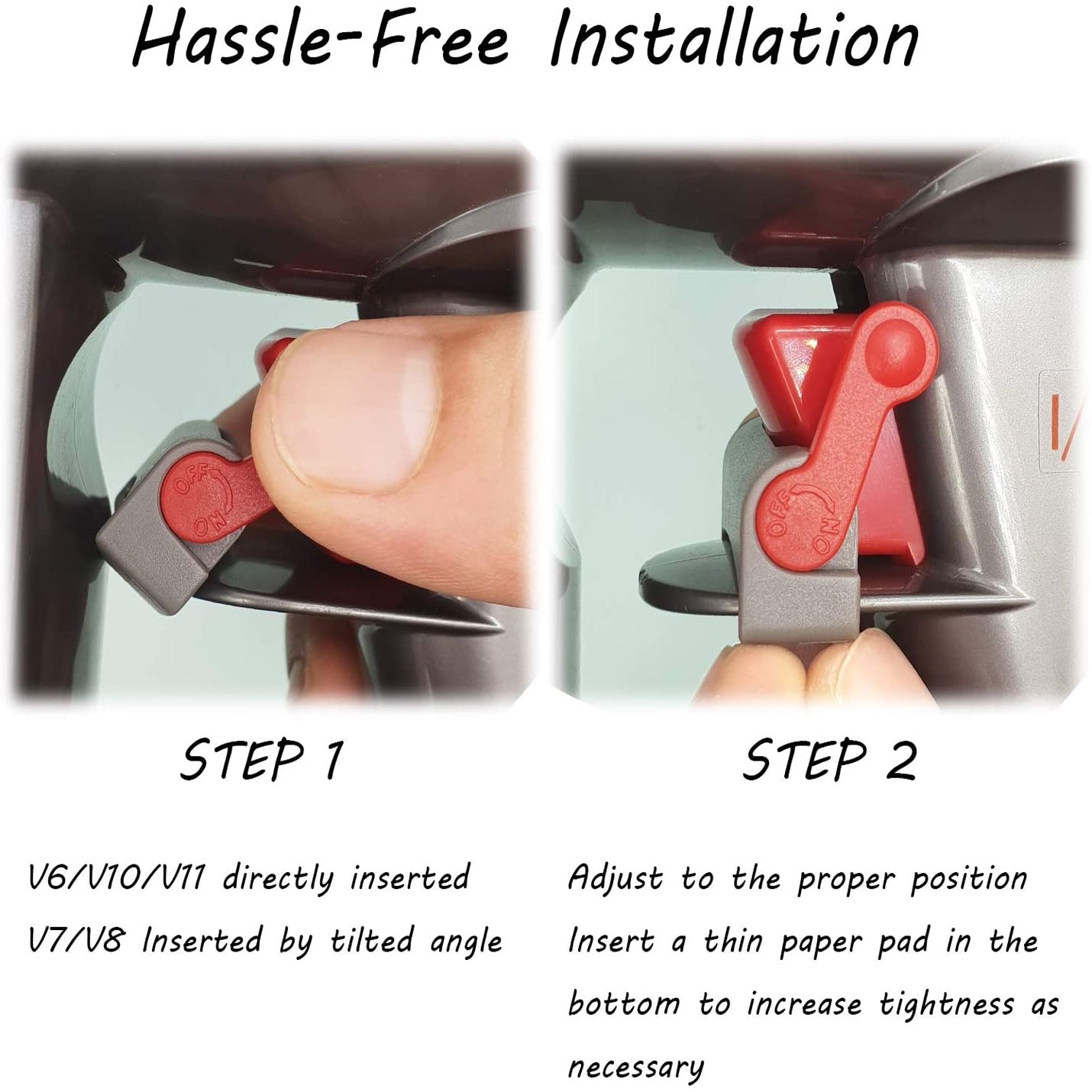 2 PCS Auto-Switch Power Button Trigger Lock for Dyson V7 V8 V10 V11