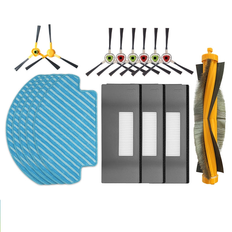 2pairs Yellow Side Brush Accessories For ECOVACS DEEBOT DT85 / DT83  Vacuum Cleaner