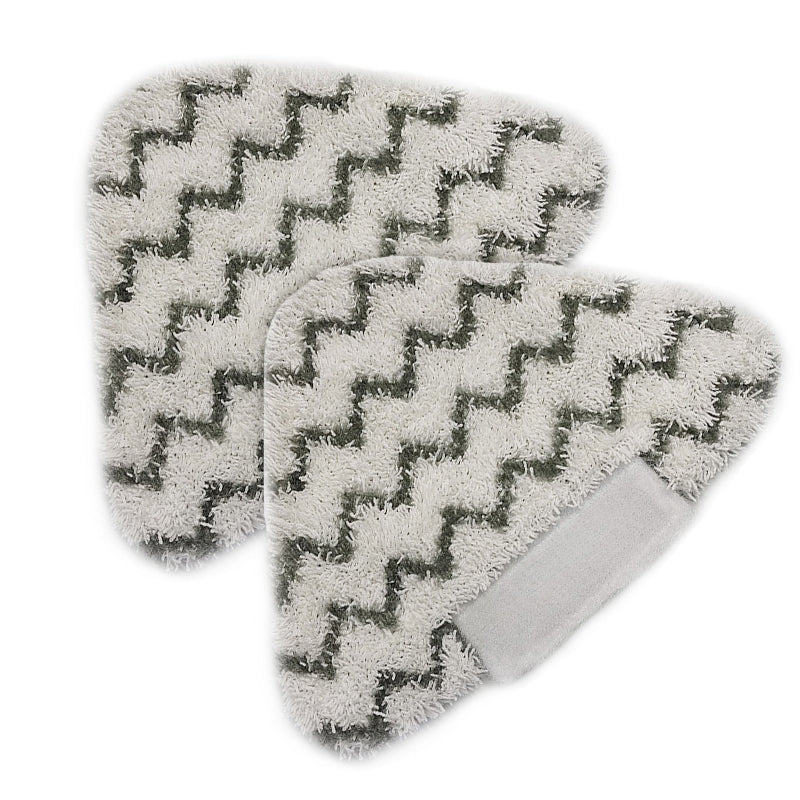 2PCS Steam Mop Triangular Cleaning Cloth For Shark P3 / P5 / P8 / T8(Gray Black)