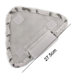 2PCS Steam Mop Triangular Cleaning Cloth For Shark P3 / P5 / P8 / T8(Gray Black)