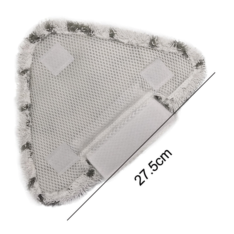 2PCS Steam Mop Triangular Cleaning Cloth For Shark P3 / P5 / P8 / T8(Gray Black)