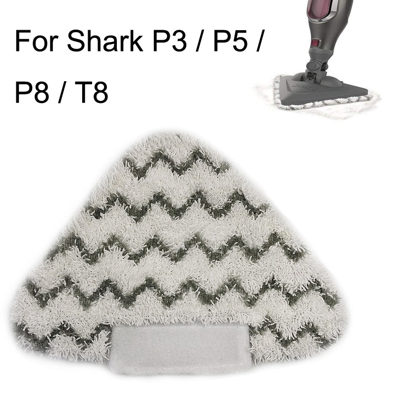 2PCS Steam Mop Triangular Cleaning Cloth For Shark P3 / P5 / P8 / T8(Gray Black)