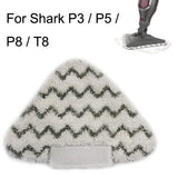 2PCS Steam Mop Triangular Cleaning Cloth For Shark P3 / P5 / P8 / T8(Gray Black)