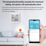 Wifi Temperature And Humidity Meter Sensor Equipment Smart Home Graffiti APP Temperature And Humidity Sensor(White)