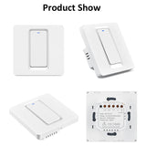 Tuya ZigBee Smart Single-fire Zero-fire Sharing Switch Phone Control Voice Panel EU Plug, Spec: 1 Button