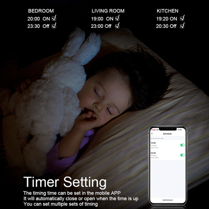 Tuya ZigBee Smart Single-fire Zero-fire Sharing Switch Phone Control Voice Panel EU Plug, Spec: 1 Button