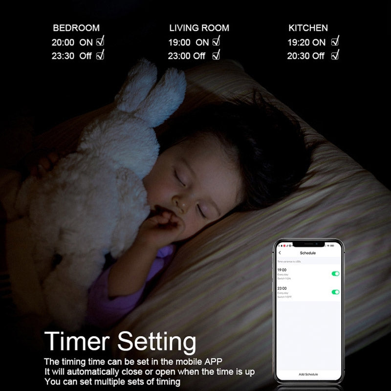 Tuya ZigBee Zero Firewire Touch Wall Remote Control Switch Light Control Voice Switch EU Plug, Style: 3 Gang (White)