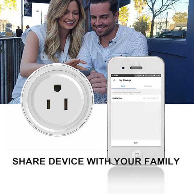 Tuya Smart App Wifi Smart Socket Phone Remote Timing Voice Switch Supports Alexa UK Plug, Style: 16A Power Model