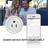 Tuya Smart App Wifi Smart Socket Phone Remote Timing Voice Switch Supports Alexa UK Plug, Style: 20A Power Model